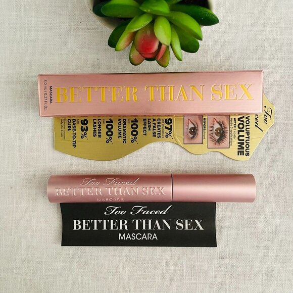 Too Faced Better Than Sex Black Mascara Full Size 0.27 Fl Oz - Picture 6 of 8